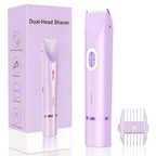 Bepsell 2-in-1 Dual Head Electric Facial & Bikini Hair Trimmer | Rechargeable Waterproof Shaver for Women