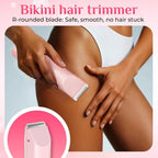 Bepsell 2-in-1 Dual Head Electric Facial & Bikini Hair Trimmer | Rechargeable Waterproof Shaver for Women